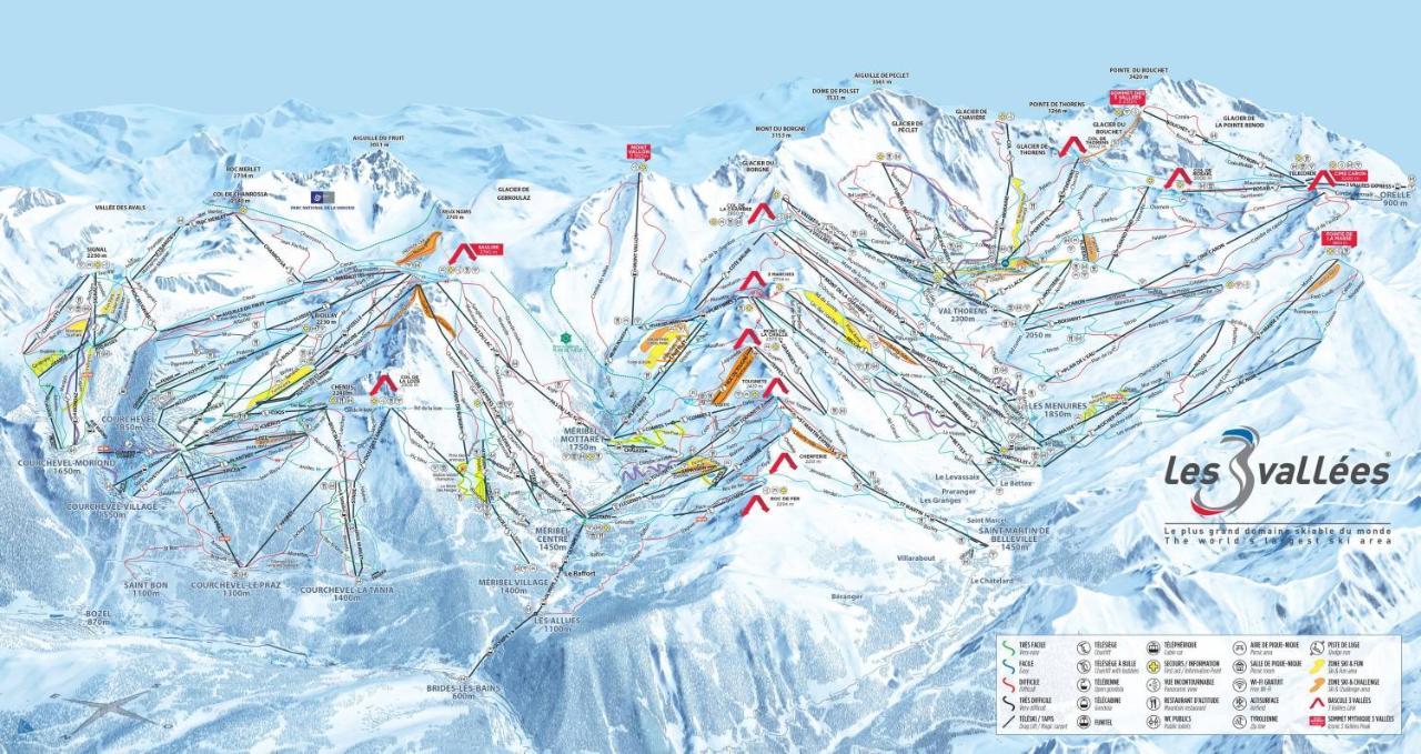 La Tania La Saboia Sleep 8 Private Sauna Lounge Dining 2 Bathrooms Kitchen 2 Balconies Ski In Out Kültér fotó